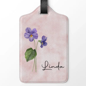 Que tu t'épanouisses comme une fleur - Étiquette de bagage personnalisée Bestie - Cadeau de vacances, cadeau pour meilleures amies, BFF, sœurs