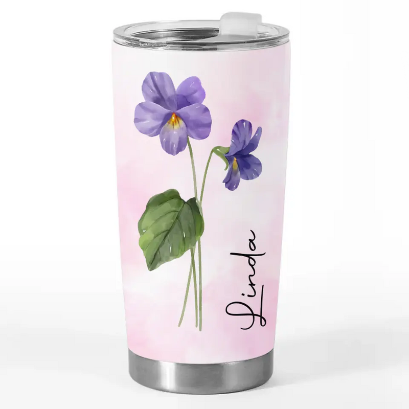 Let Your Soul Bloom - Bestie Personalized Custom Tumbler - Gift For Best Friends, Sisters, Gardeners