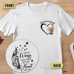 Custom Photo Your Wings Were Ready But My Heart Was Not - Memorial Personalized Custom Back And Front Printed Unisex T-shirt - Sympathy Gift For Dog Lovers, Pet Owners
