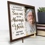 Custom Photo You Are Not Missed - Memorial Personalized Custom 2-Layered Wooden Plaque With Stand - Sympathy Gift For Family