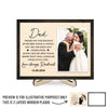 Custom Photo I Will Always Be Your Little Girl - Family Personalized Custom 2-Layered Wooden Plaque With Stand - Gift For Dad