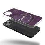 A Mother's Love Endures Through All - Family Personalized Custom Clear Phone Case - Gift For Grandma