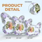 Custom Photo Memorial Butterfly Decor - Personalized Shaped Acrylic Plaque