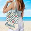 Beaches And Flowers - Bestie Personalized Custom Beach Bag - Summer Vacation Gift For Best Friends, BFF, Sisters
