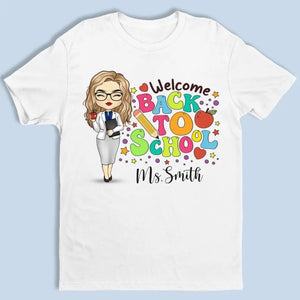 Bienvenue à l'école - T-shirt unisexe personnalisé, sweat à capuche, sweat-shirt - Cadeau pour enseignant