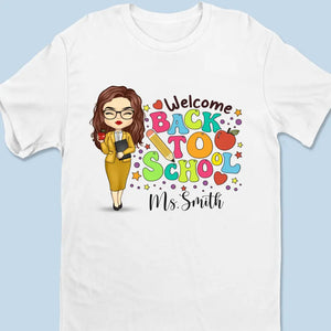 Bienvenue à l'école - T-shirt unisexe personnalisé, sweat à capuche, sweat-shirt - Cadeau pour enseignant