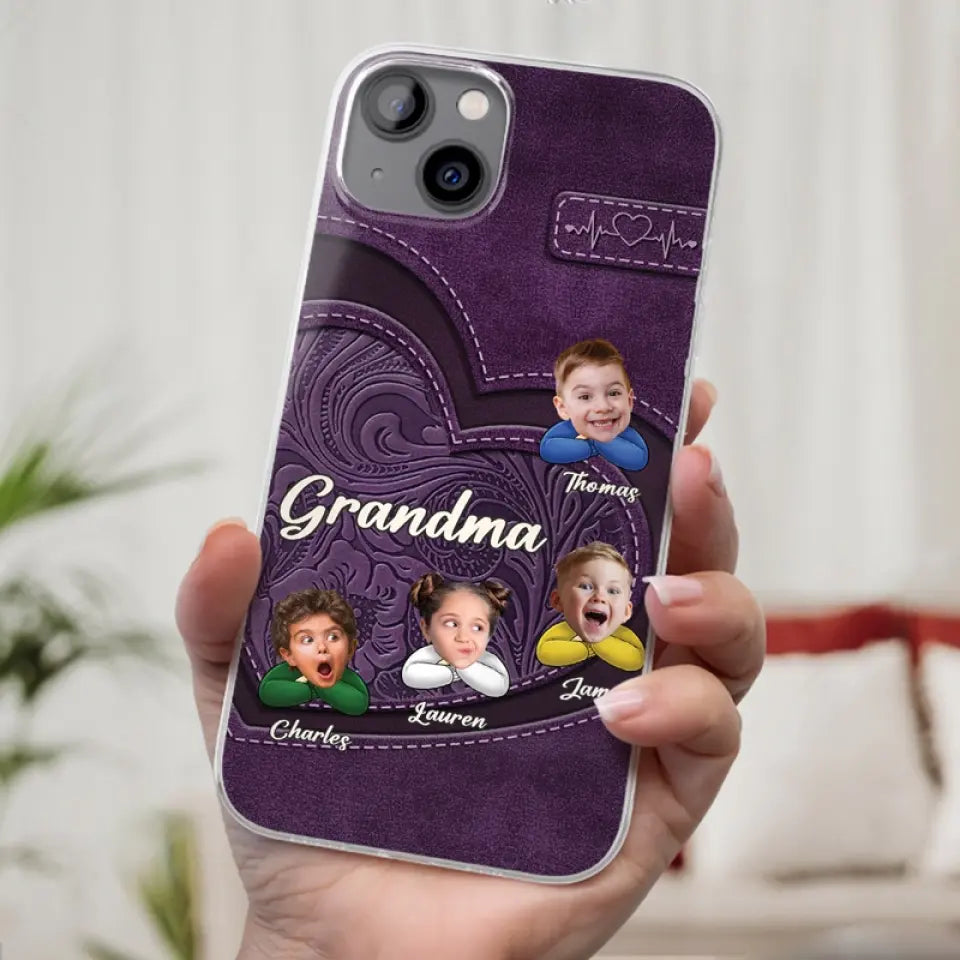 Custom Photo Call Me Grandma - Family Personalized Custom Clear Phone Case - Gift For Mom, Grandma