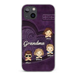 Your Unconditional Love Envelops Us - Family Personalized Custom Clear Phone Case - Gift For Mom, Grandma