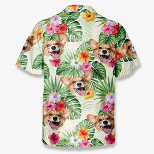 Photo personnalisée : chaque jour devrait être une journée à la plage - T-shirt hawaïen tropical unisexe personnalisé pour la famille - Cadeau de vacances d'été, cadeau pour les membres de la famille