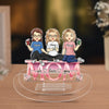 The Infinite Love Between Mom And Daughters - Family Personalized Custom Acrylic Shaking Stand - Gift For Mom, Grandma