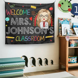 Enseigner, c'est apprendre deux fois - Tapisserie personnalisée pour enseignant - Cadeau pour enseignant