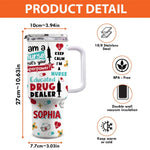 The Heart Of Healthcare - Nurse Personalized Custom 40 Oz Stainless Steel Tumbler With Handle - Appreciation, Thank You Gift, Nurse Life