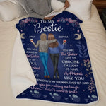 You Will Always Be The Sister Of My Soul - Bestie Personalized Custom Blanket - Gift For Best Friends, BFF, Sisters