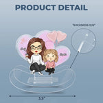 Children Complete The Circle Of Love - Family Personalized Custom Acrylic Shaking Stand - Gift For Mom, Grandma