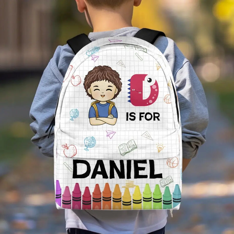It's Okay To Be Yourself - Personalized Custom Kid Backpack - Back To School Gift For Kid