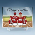 Dream Team - Family Personalized Custom Rectangle Shaped Acrylic Plaque - Gift For Family Members