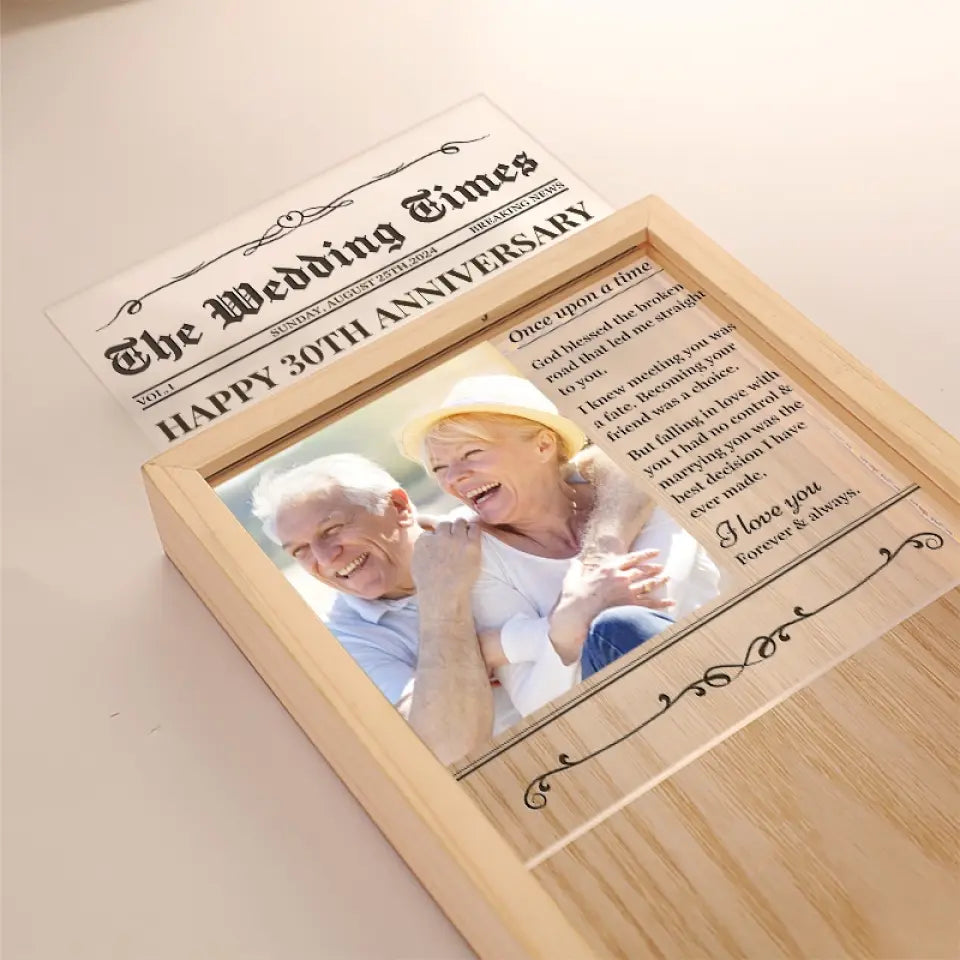 Custom Photo We Are Most Alive When We Are In Love - Couple Personalized Custom Frame Light Box - Gift For Husband Wife, Anniversary