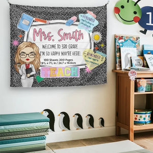 Vous faites un travail incroyable - Tapisserie personnalisée pour enseignant - Cadeau pour enseignant