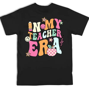 Enseigner, c'est apprendre deux fois plus - T-shirt unisexe personnalisé imprimé recto verso - Cadeau pour enseignant