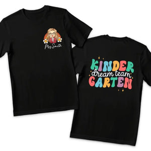 Apprends-moi à pêcher et je mangerai toute ma vie - T-shirt unisexe personnalisé imprimé recto verso - Cadeau pour enseignant