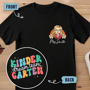 Apprends-moi à pêcher et je mangerai toute ma vie - T-shirt unisexe personnalisé imprimé recto verso - Cadeau pour enseignant