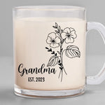 A Grandma Is Warm Hugs And Sweet Memories - Family Personalized Custom Glass Mug - Gift For Grandma