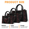 Mommy Knows A Lot, But Grandma Knows Everything - Family Personalized Custom Leather Handbag - Gift For Mom, Grandma