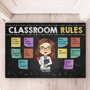 Un bon professeur peut tout changer - Tapis décoratif personnalisé pour la maison - Cadeau de pendaison de crémaillère pour professeur