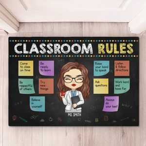 Un bon professeur peut tout changer - Tapis décoratif personnalisé pour la maison - Cadeau de pendaison de crémaillère pour professeur