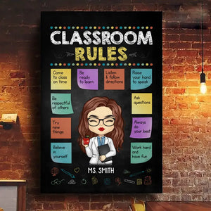 Sans enseignants, la vie n'aurait pas de cours - Toile verticale personnalisée pour enseignant - Cadeau pour enseignant
