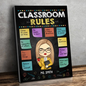 Sans enseignants, la vie n'aurait pas de cours - Toile verticale personnalisée pour enseignant - Cadeau pour enseignant