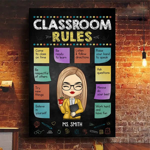 Sans enseignants, la vie n'aurait pas de cours - Toile verticale personnalisée pour enseignant - Cadeau pour enseignant
