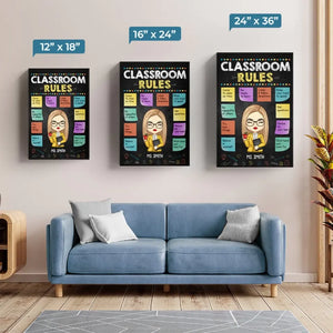 Sans enseignants, la vie n'aurait pas de cours - Toile verticale personnalisée pour enseignant - Cadeau pour enseignant