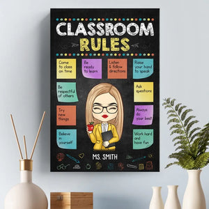 Sans enseignants, la vie n'aurait pas de cours - Toile verticale personnalisée pour enseignant - Cadeau pour enseignant