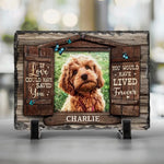 Custom Pet Photo Memorial Gifts for Dog Lovers - Personalized Stone With Stand