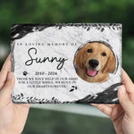 Custom Pet Photo Memorial Gifts for Dog Lovers - Personalized Stone With Stand