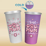 Best Dog Mom Ever - Dog Personalized Custom Aluminum Changing Color Cup - Gift For Pet Owners, Pet Lovers