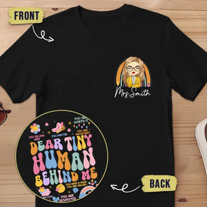 Vous êtes respecté - T-shirt unisexe personnalisé imprimé recto verso - Cadeau pour enseignant