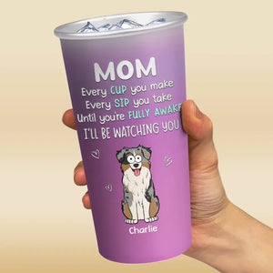 Merci d'avoir ramassé nos crottes - Gobelet personnalisé en aluminium à changement de couleur pour chien - Cadeau pour propriétaires d'animaux et amoureux des animaux