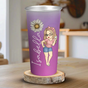 Vous êtes né pour vous démarquer, arrêtez d'essayer de vous intégrer - Tasse personnalisée en aluminium changeant de couleur - Cadeau pour vous-même, vos meilleurs amis, vos meilleures amies, vos sœurs