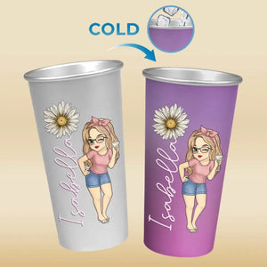 Vous êtes né pour vous démarquer, arrêtez d'essayer de vous intégrer - Tasse personnalisée en aluminium changeant de couleur - Cadeau pour vous-même, vos meilleurs amis, vos meilleures amies, vos sœurs