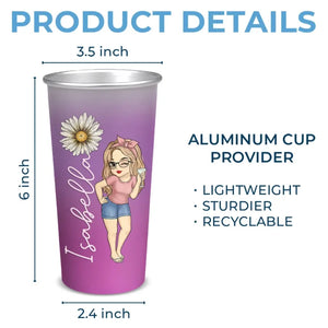 Vous êtes né pour vous démarquer, arrêtez d'essayer de vous intégrer - Tasse personnalisée en aluminium changeant de couleur - Cadeau pour vous-même, vos meilleurs amis, vos meilleures amies, vos sœurs