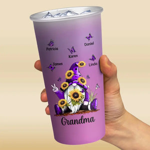 Les raisons d'être heureuse de grand-mère - Tasse personnalisée en aluminium à changement de couleur pour la famille - Cadeau pour maman et grand-mère