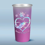 Forever In My Heart - Memorial Personalized Custom Aluminum Changing Color Cup - Sympathy Gift For Pet Owners, Pet Lovers