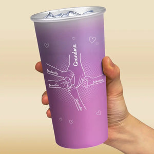 Je t'aime le plus - Tasse personnalisée en aluminium à couleur changeante - Cadeau pour maman, grand-mère