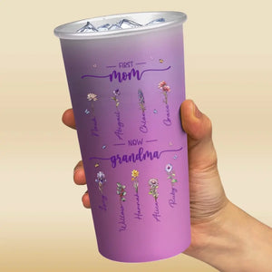 Tasse personnalisée en aluminium à changement de couleur pour maman et grand-mère