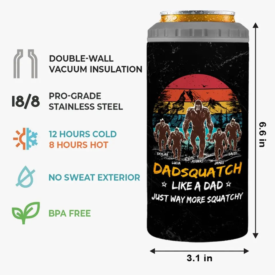 A Dad Like Me Is Hard To Find- Family Personalized Custom 4 In 1 Can Cooler Tumbler - Gift For Dad, Grandpa