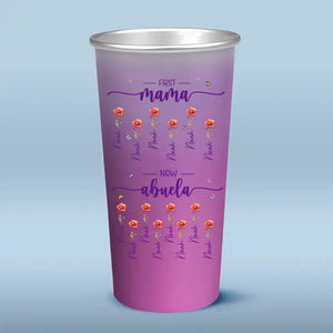 Tasse personnalisée en aluminium à changement de couleur pour maman et grand-mère