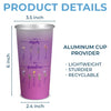 First Mom Now Grandma - Family Personalized Custom Aluminum Changing Color Cup - Gift For Mom, Grandma