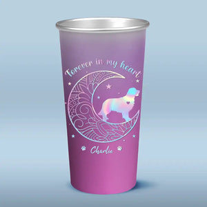 Je suis toujours avec toi - Tasse commémorative personnalisée en aluminium changeant de couleur - Cadeau de condoléances pour les propriétaires d'animaux de compagnie et les amoureux des animaux